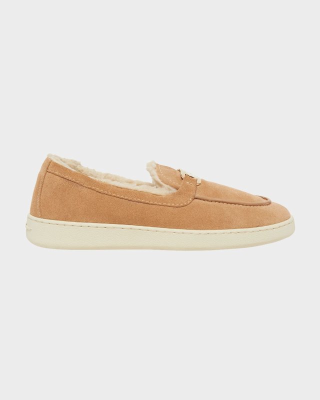 Crio Suede Logo Strap Casual Loafers